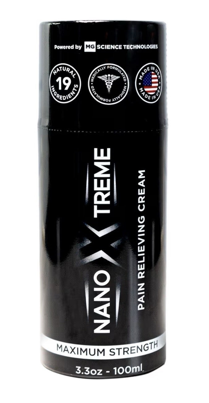 NANOXTREME Pain Relief Cream Fast-Acting Topical Muscle Joint Nerve 3.3oz Pump