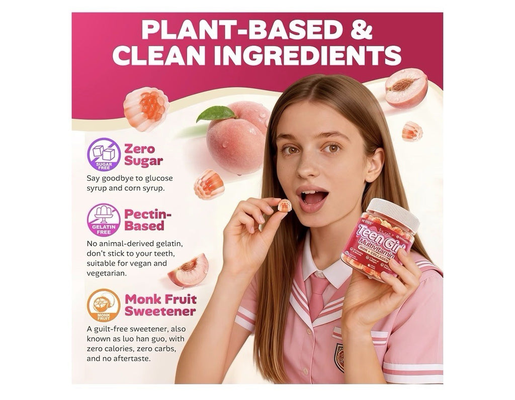 Neviss Teen Girl 12-17 Multivitamin Iron + Collagen 60 Gummines