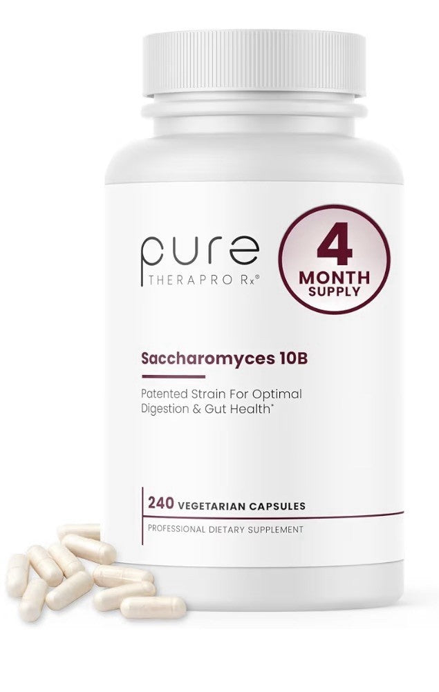 Pure Therapro Rx Saccharomyces Boulardii Probiotics 10Billion CFU USA Made 240ca