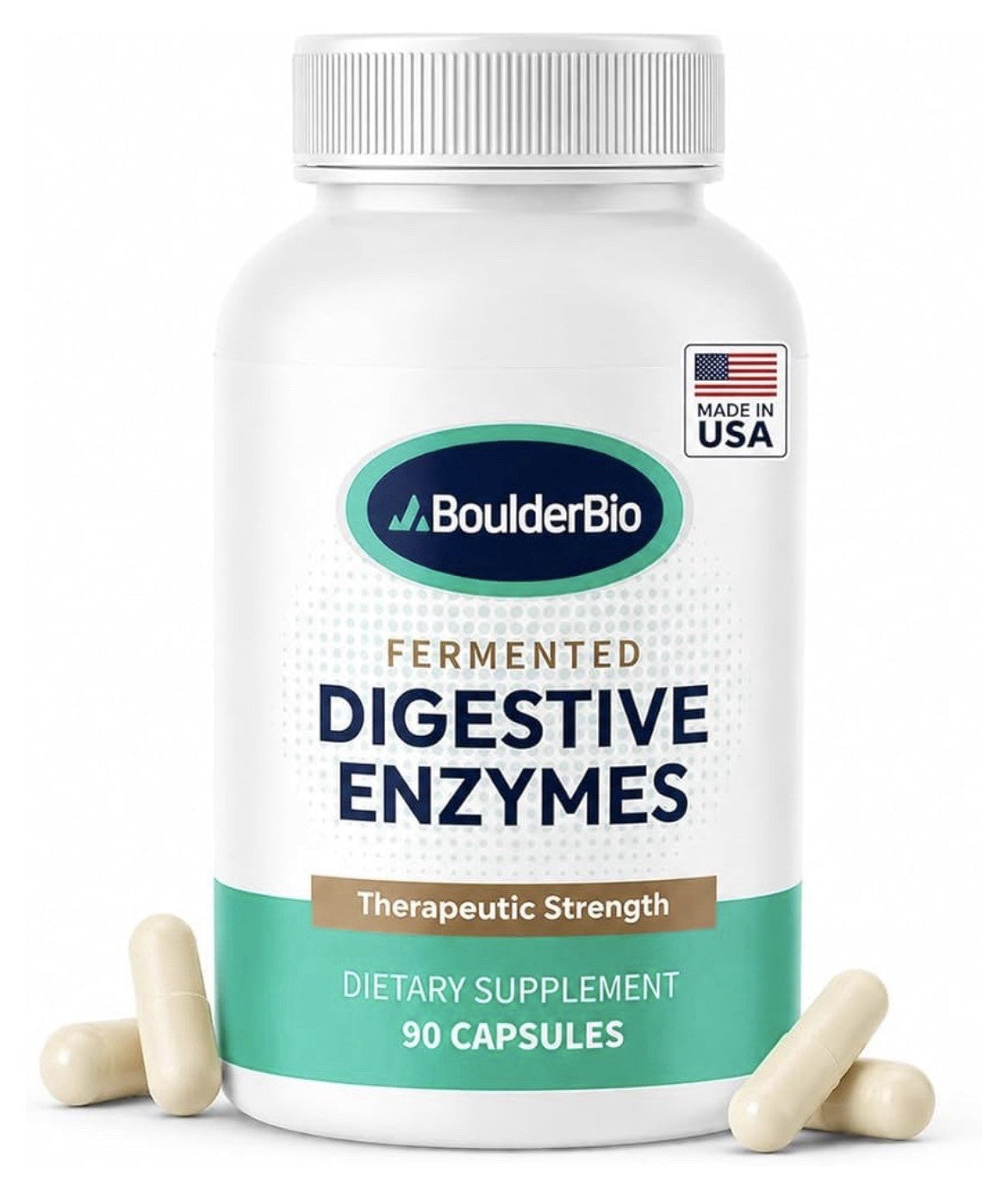 Boulder Bio Digestive Enzyme Fermented Gut Health Therapeutic Strength 90capsule