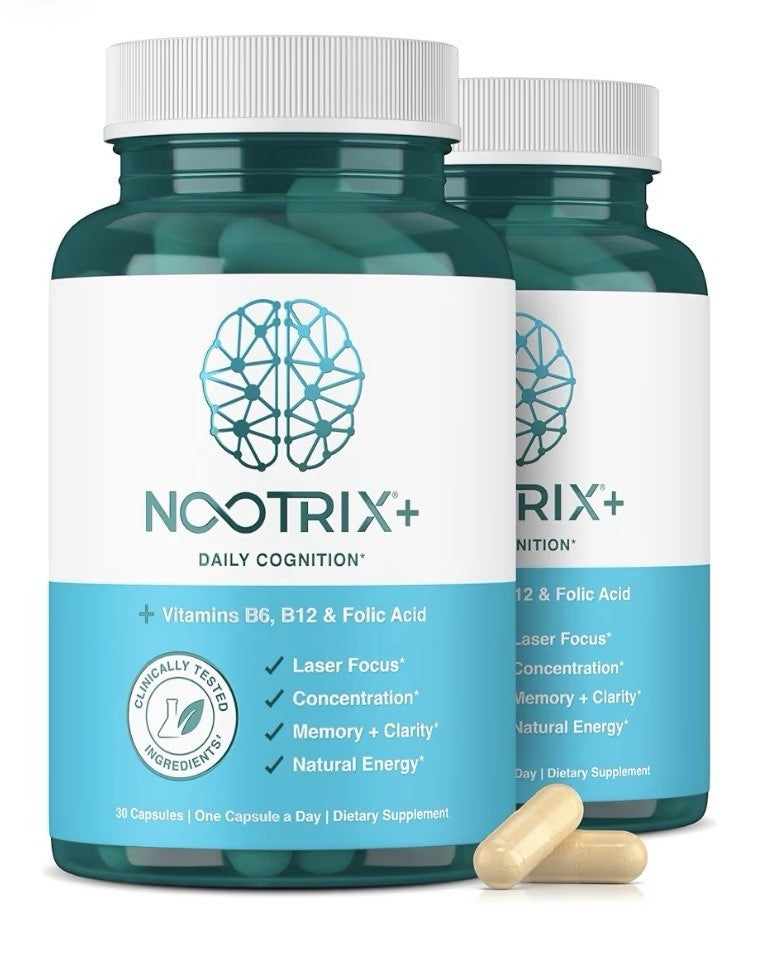 Nootrix Brain Plus Nootropic Supplement Support Memory Focus Cognitive 2 Packs