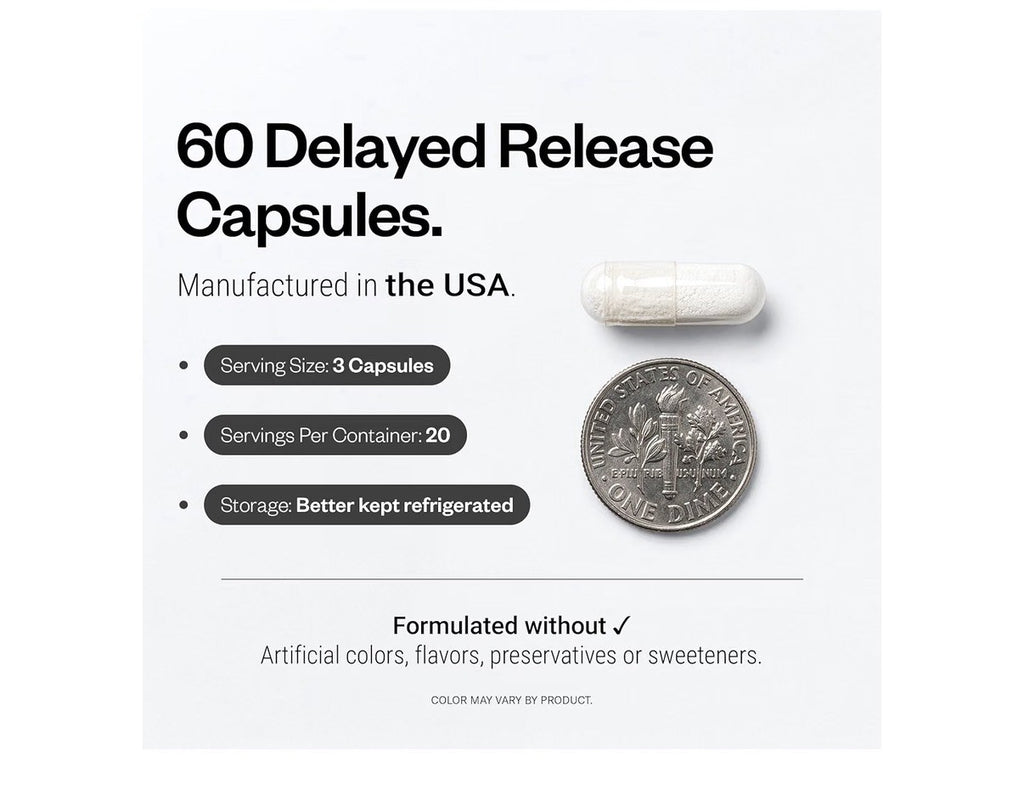 Supersmart Bifidobacterium Longum BB536 Probiotics 6 Billion CFU per Day 60 Caps