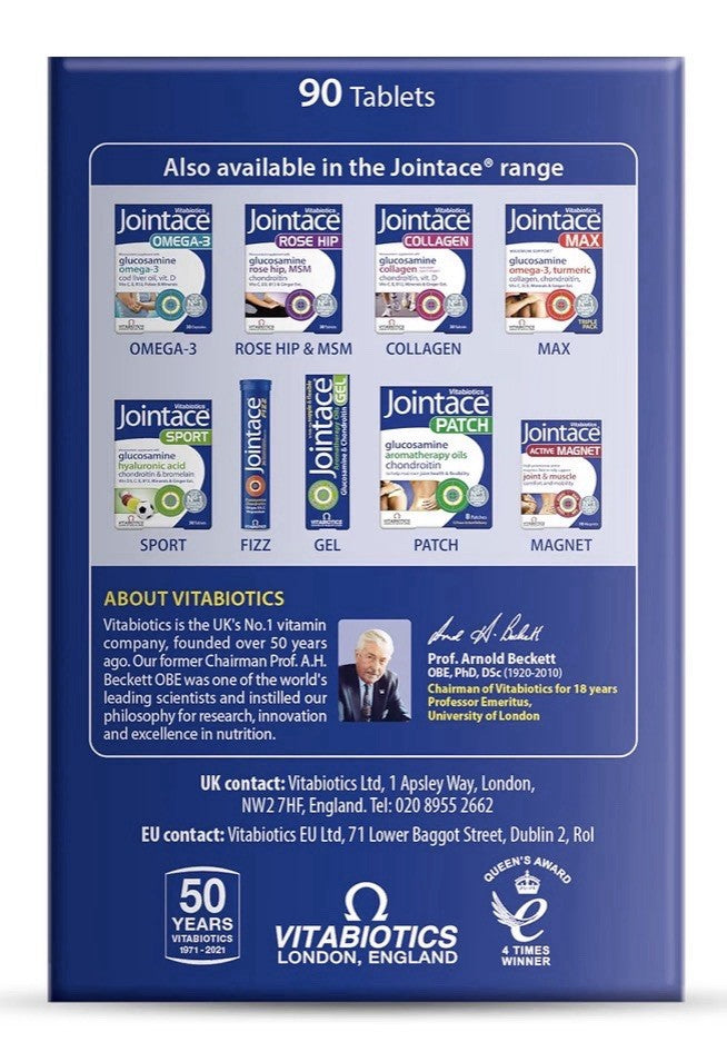 Vitabiotics Jointace Glucosamine Tumeric Chondroitin Origional 90 Tablets