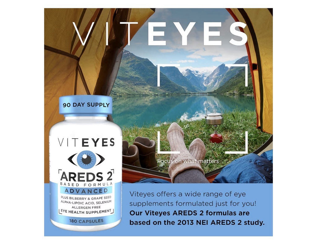 Viteyes AREDS 2 Advanced Based Formula Eye Macular Vision Health Support 180caps