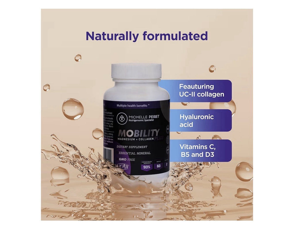 Michelle Peiret Mobility Magnesium + Collagen Supplement w/ Hyaluronic Acid 60ca