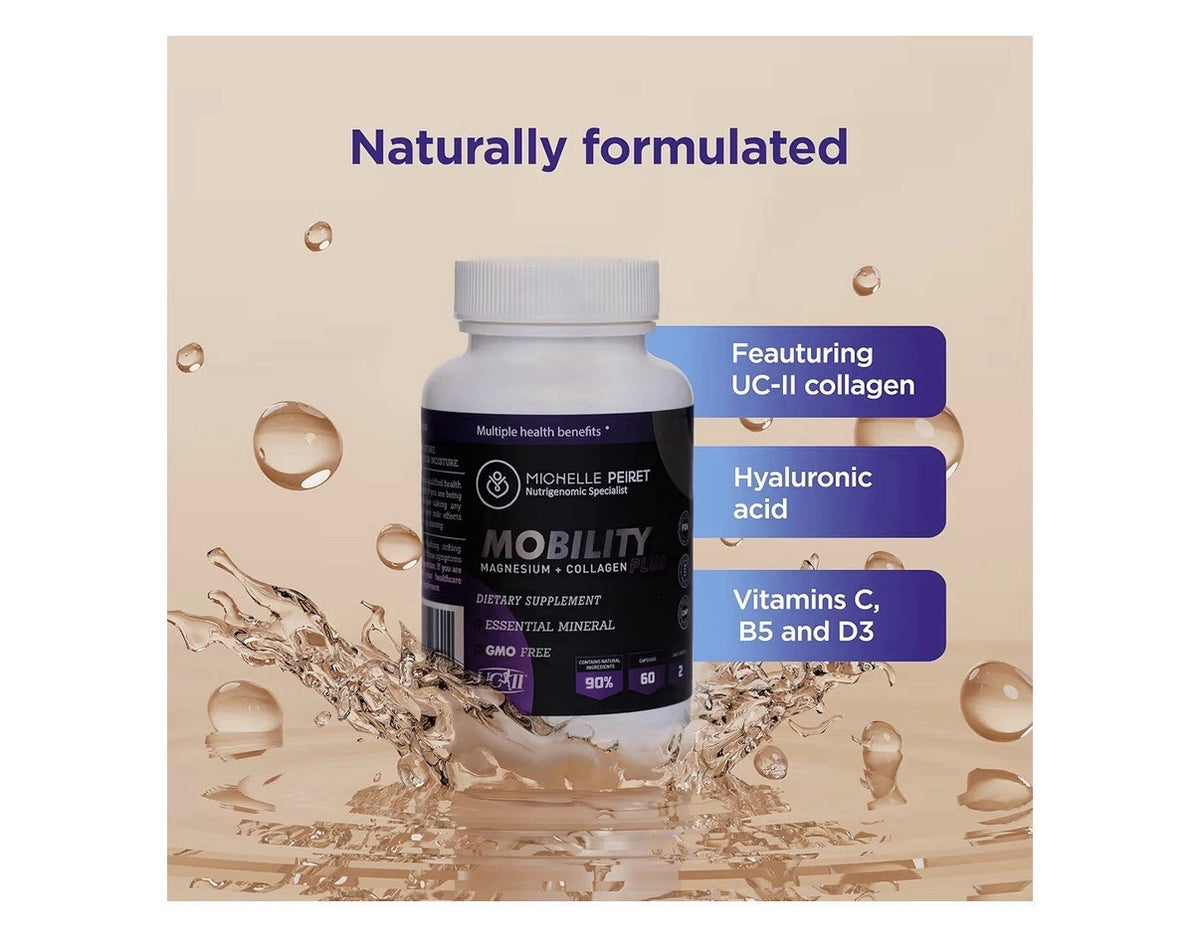 Michelle Peiret Mobility Magnesium + Collagen Supplement w/ Hyaluronic Acid 60ca