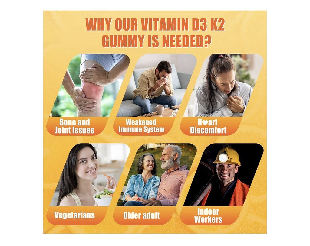 Nextdia Vitamin D3 K2 W/ Omega3 Magnesium Zinc Whole Food Blend for Adults 2Pack