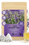FullChea Hyssop Tea Bags Herbal Caffeine-Free Support Digestion 50 Tea Bags