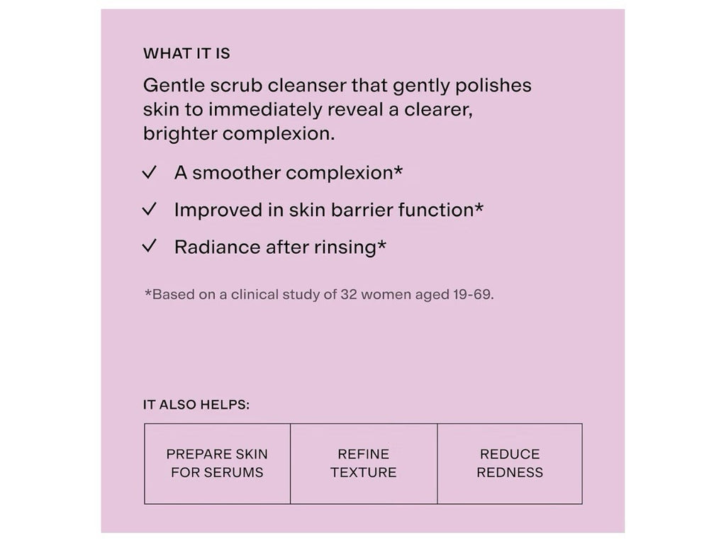 CLEARSTEM VITAMINSCRUB Brightening Smoothing Cleansing Polish Scrub Cleanser 6oz