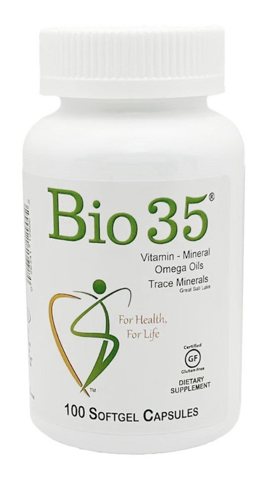 Bio35 Vitamin Mineral Omega Oils Trace Minerals Daily Multivitamin W/ Iron 100sg