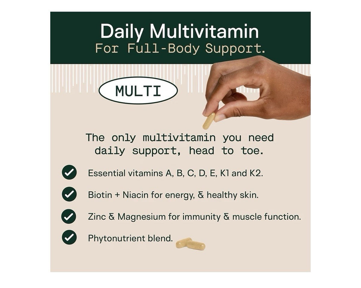 Adapt Naturals Multi Bio-Avail Multivitamin  phytonutrient blend Women Men 120ca