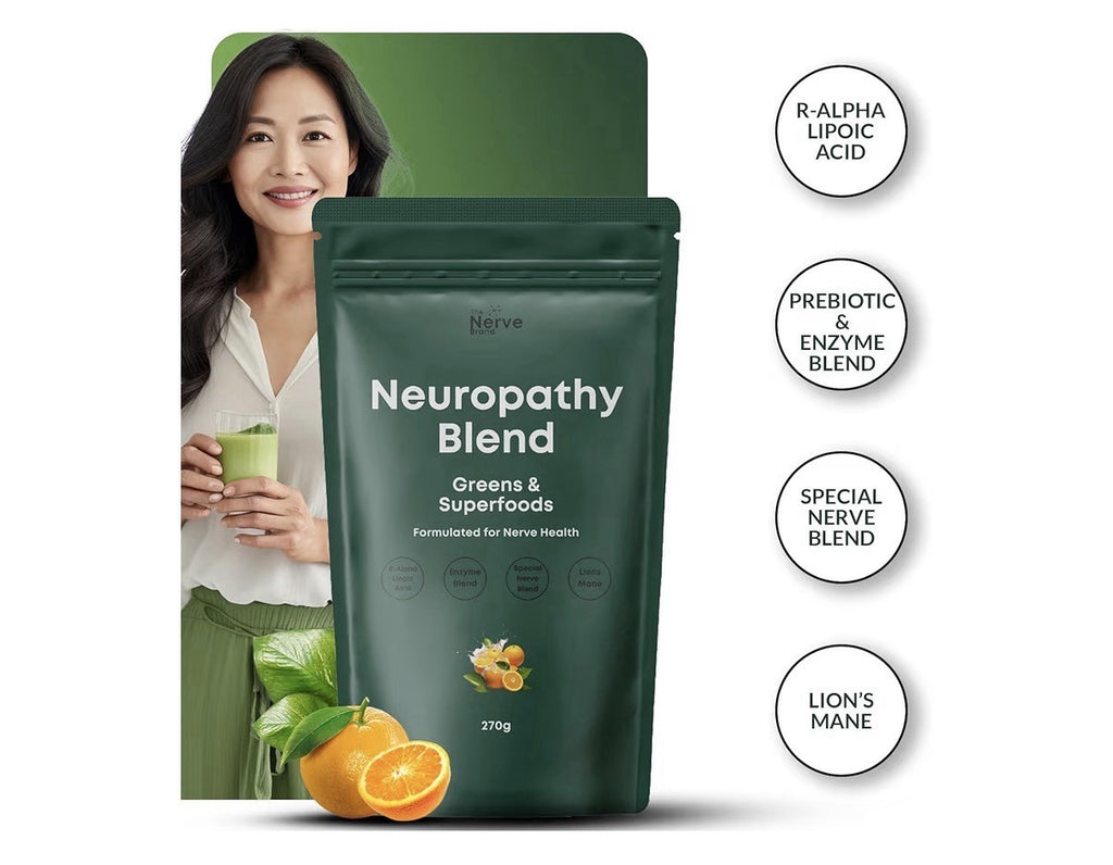 The Nerve Brand Neuropathy Blend Powder Nerve Health 30 Servings Sunshine Orange