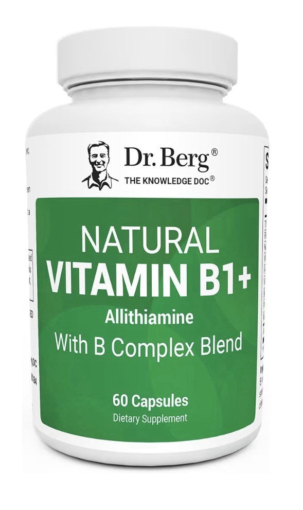 Dr. Berg Natural Vitamin B1+ Allithiamine With B Complex Blend Woman & Men 60cap