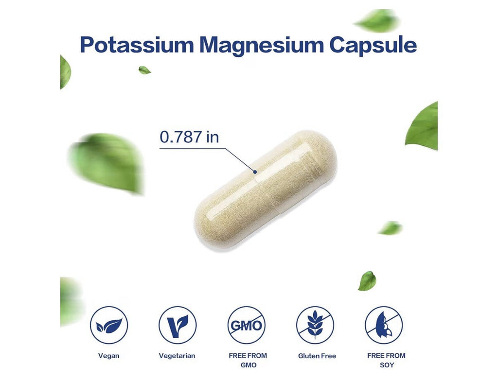 VPKIN Potassium Magnesium Zinc Supplement Immune Energy Support 150 Capsules