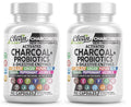 2 Packs Clean Nutra Charcobiotic Activated Charcoal Probiotics Gut Health 180cap
