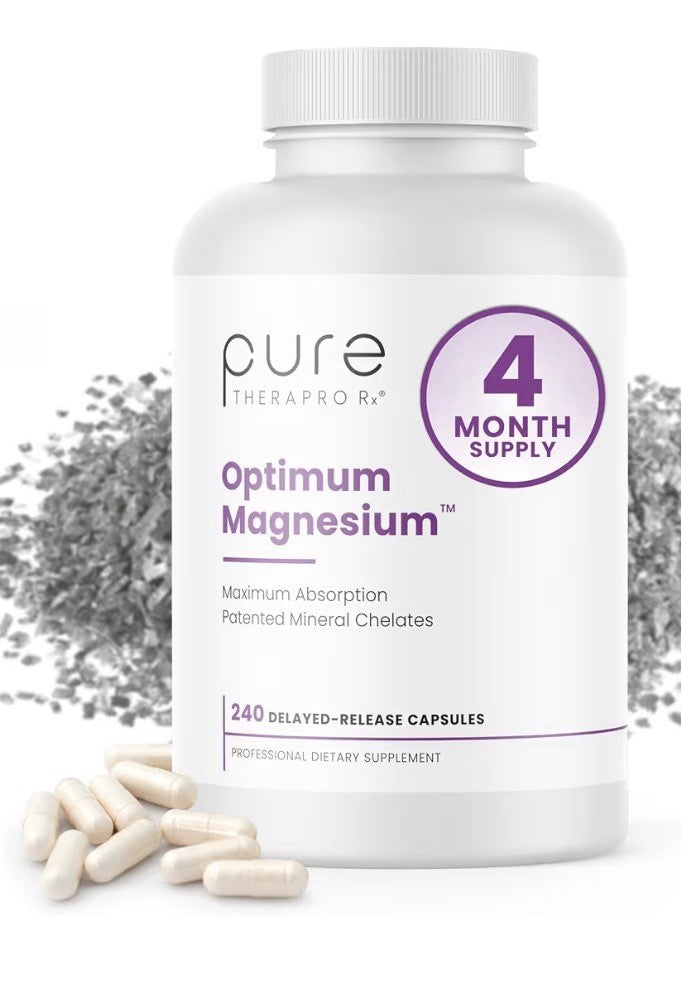 Pure TheraPro Rx Optimum Magnesium Lysinate Glycinate Di-Magnesium Malate 240cap