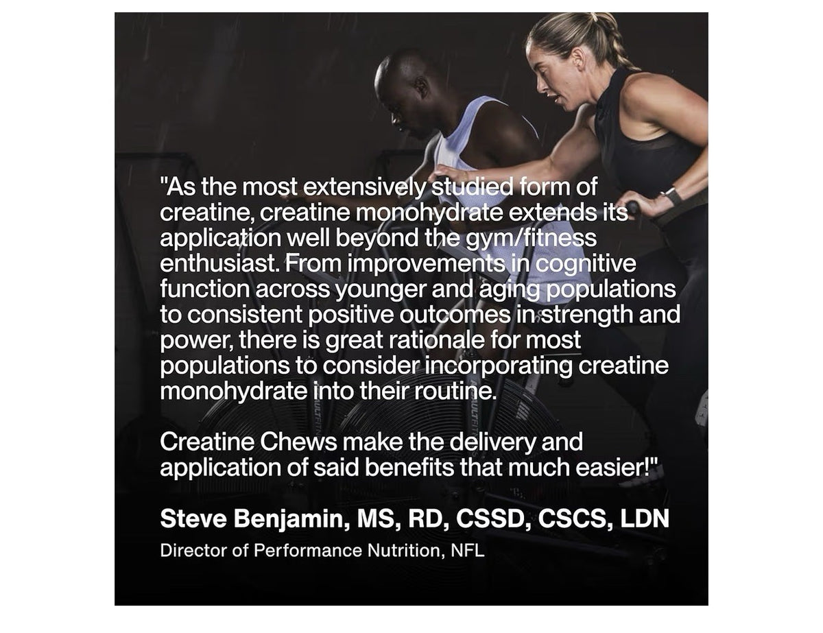 Momentous Creatine Chews Cognitive & Muscle Performance 150 Tablets Lemon Lime