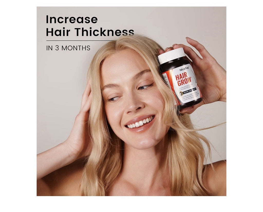 2 Pack NiceTop Hair Grow Supplement Hair Growth Fullness Reduce Hair Breakage