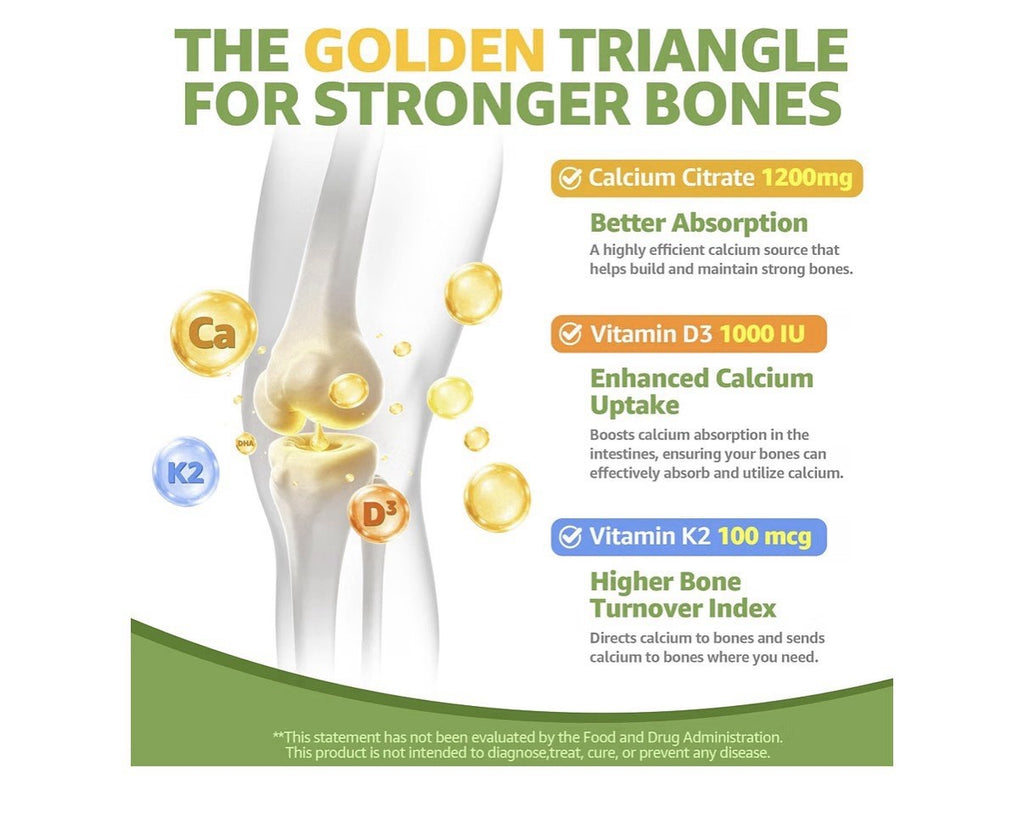 Nextdia Calcium Citrate Gummies with Vitamin D3 K2 For Women & Men 60 Gummies