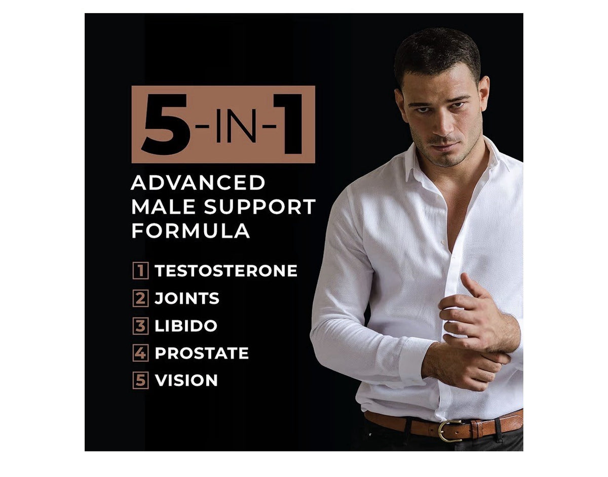 JXT5 Joint Health 5-in-1 Men's Health Supplement to Libido Prostate Vision 90Cap