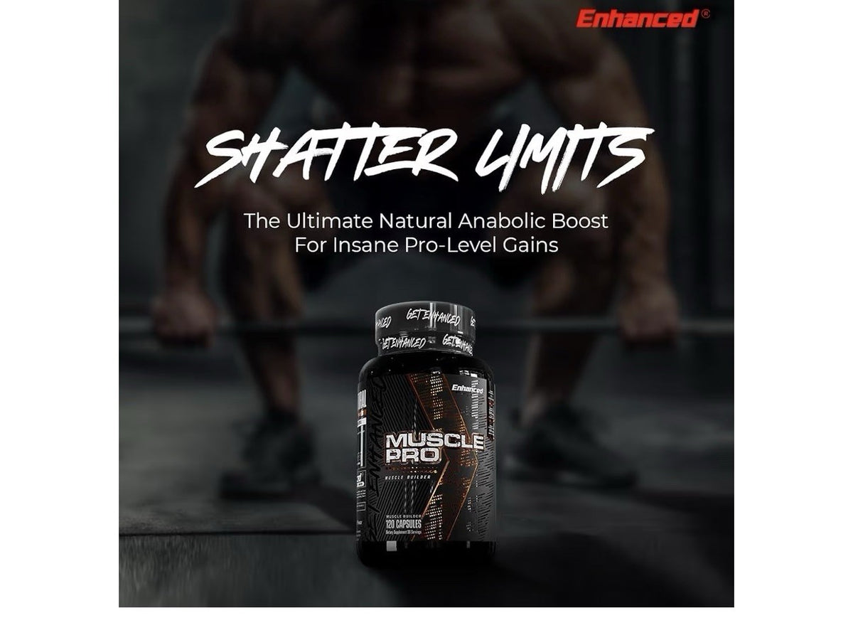Enhanced Muscle Pro Muscle Builder Supplement Muscle Growth 120 Capsules