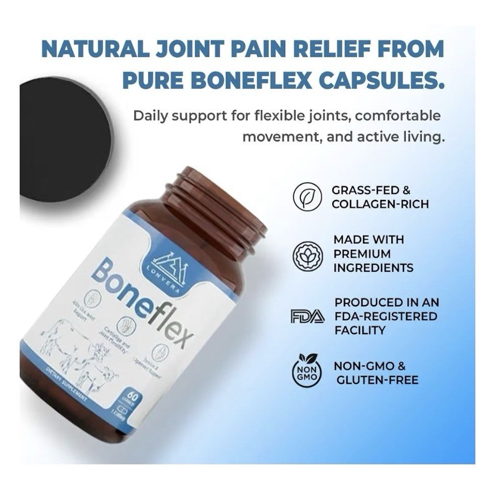 Lonvera Boneflex Joint Cartialige Tendon Ligament Support All In One 60 Capsules