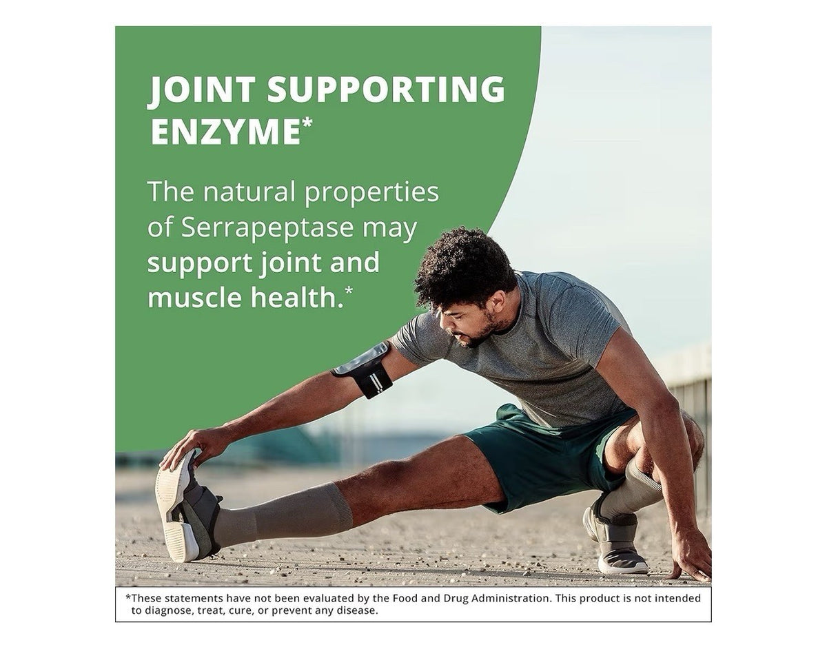 Nutramedix Serrapeptase With Inulin Joint Gut Prebiotic Intestinal Health 120cap