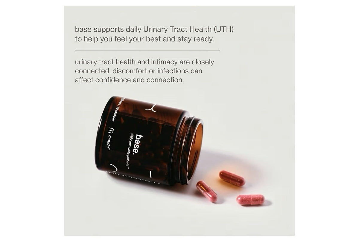 MAUDE Base Daily Immunity Probiotic Digestive Health Urinary Tract Health 60caps