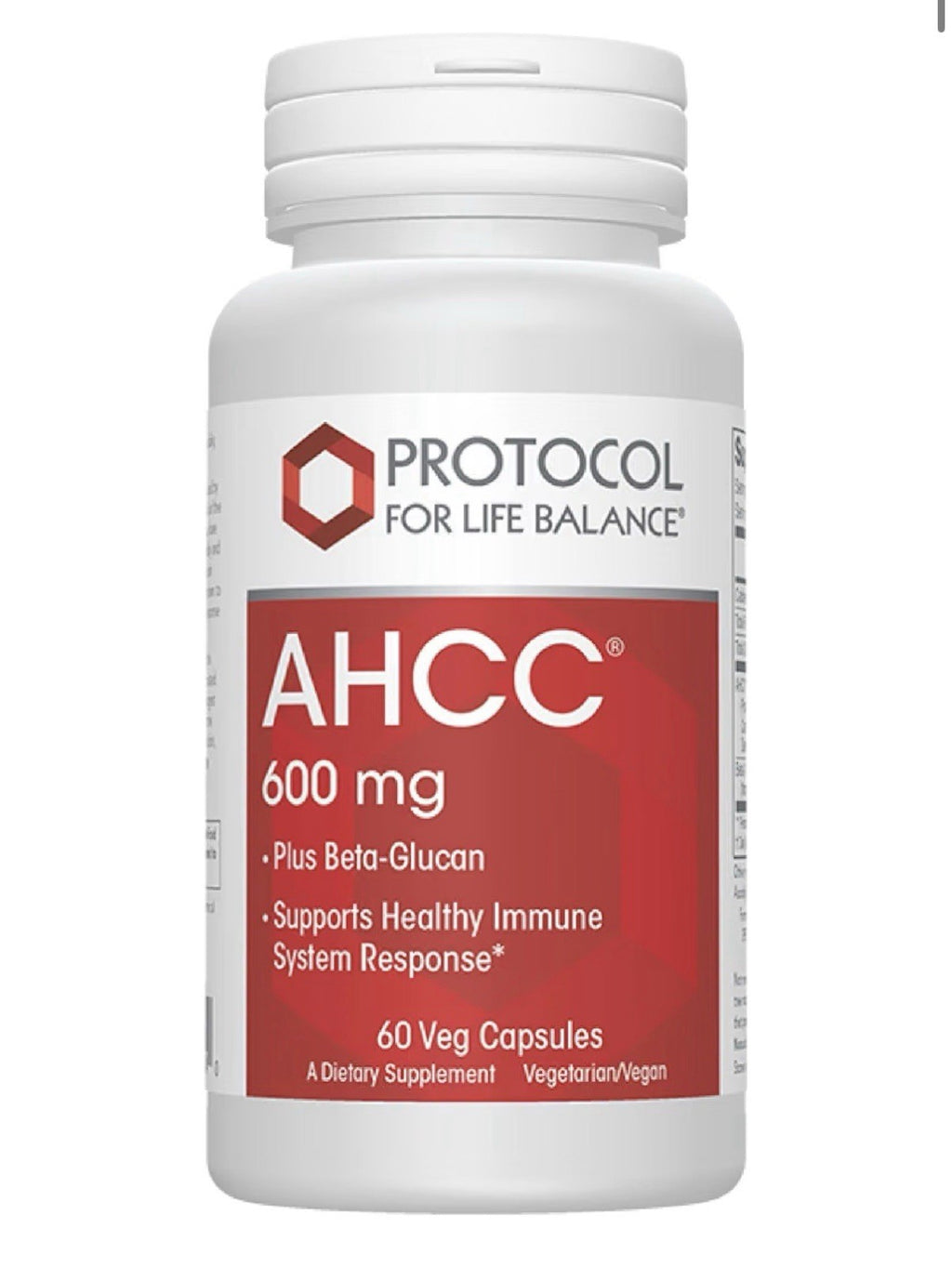 PROTOCOL FOR LIFE BALANCE AHCC 600 mg Plus Beta Glucan Healthy Immune System 60c
