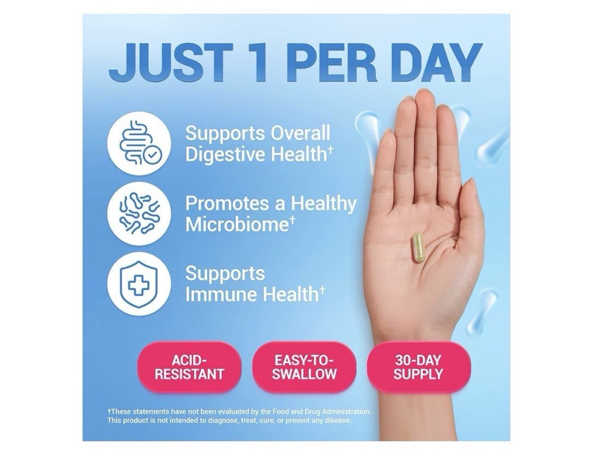 Dr. Berg Probiotics Probiotic Blend 60 Billion CFUs  For Digestive Health 30caps