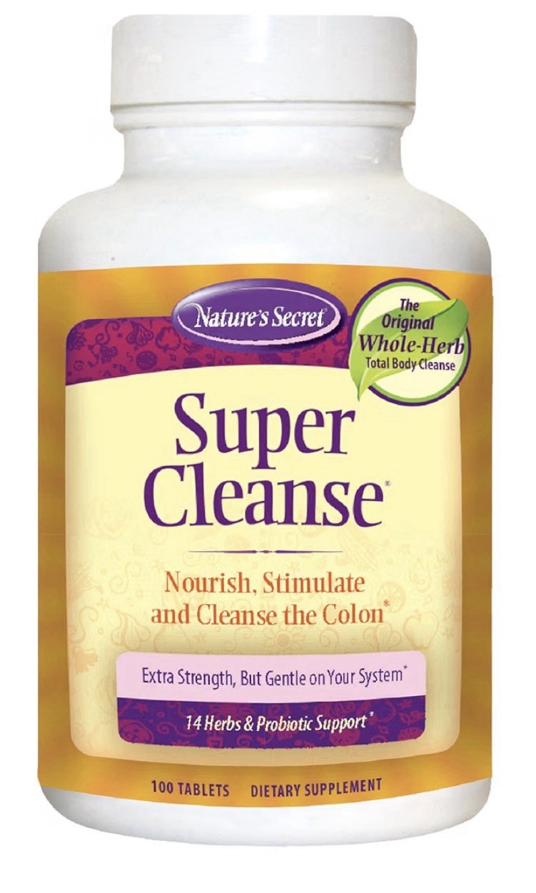 Nature's Secret Super Cleanse Nourish Colon Gut Support Gentle In Stomach 100Tab
