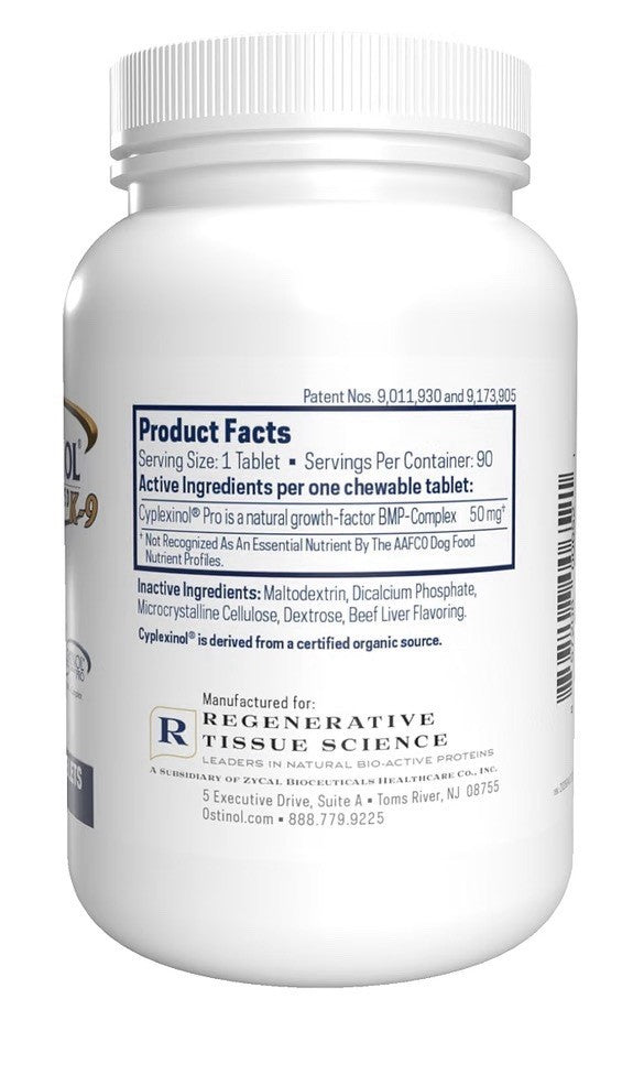 Ostinol Advanced K-9 For Dongs Joint Supplement 90 Chewable Tablets