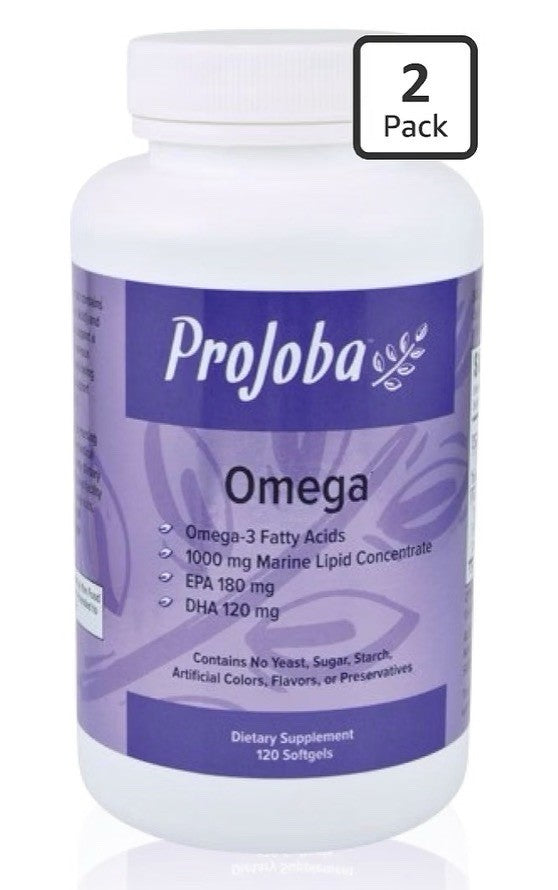 2 Pack Youngevity Projoba Omega 1000 mg Omega-3 DHA EPA Brain Heart Health