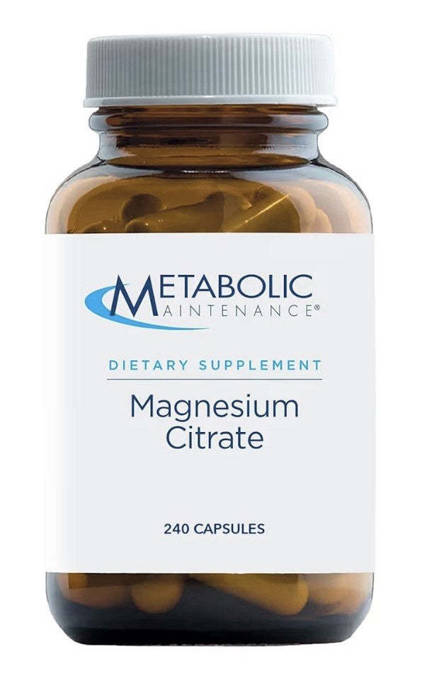 Metabolic Maintenance Magnesium Citrate Calm Sleep Muscle Support GI 240capsules