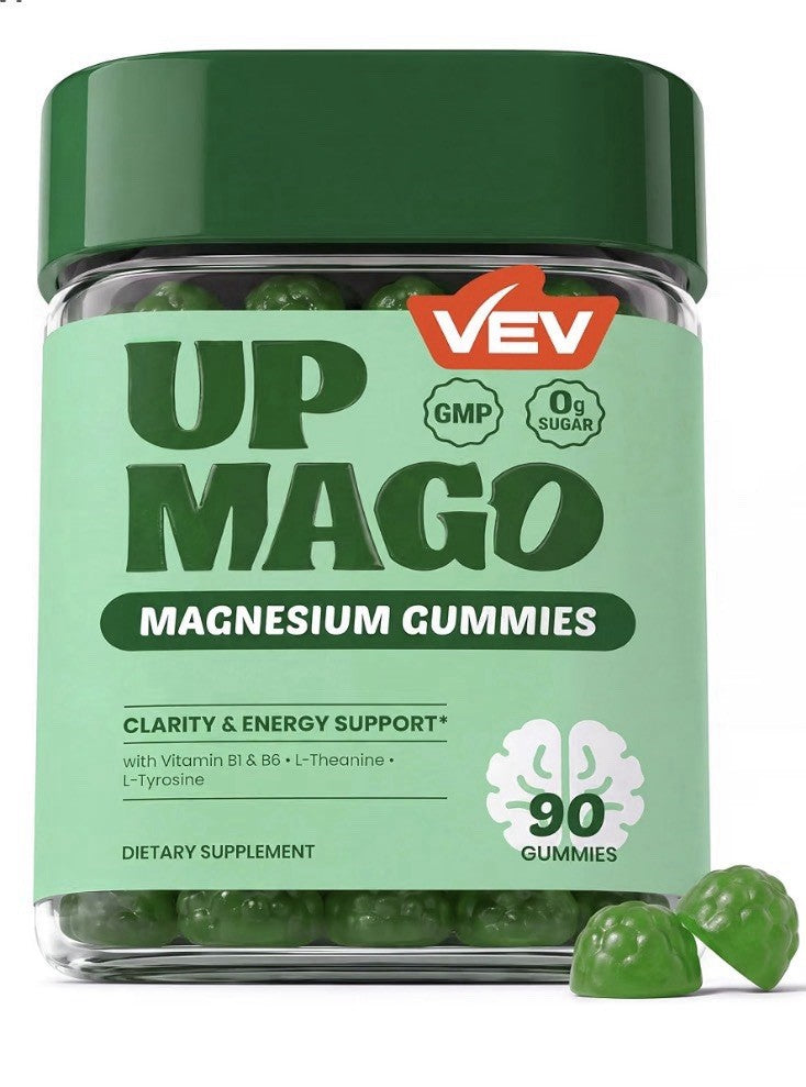 VEV UPMAGO Magnesium Gummies Clarity And Energy Support For Adults 90 Gummies