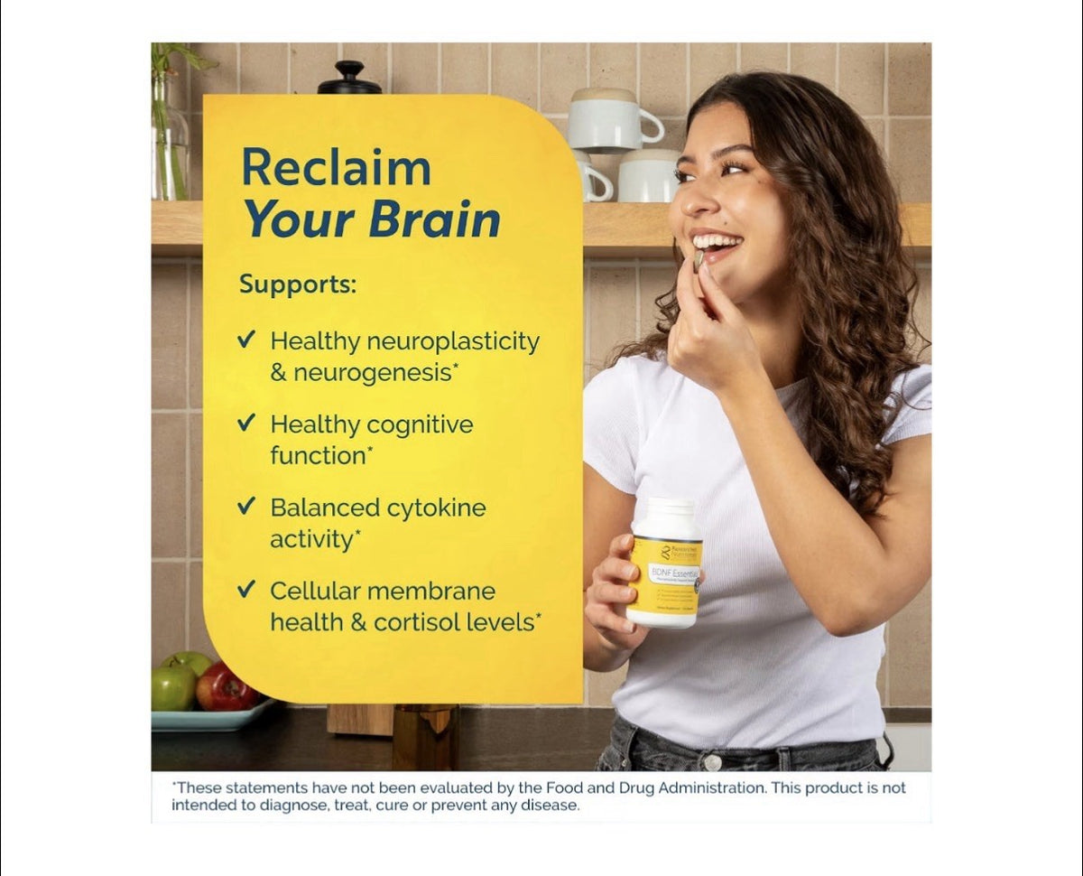 Researched Nutritionals BDNF Essentials Neuroplasticity Support Formula 120 Caps