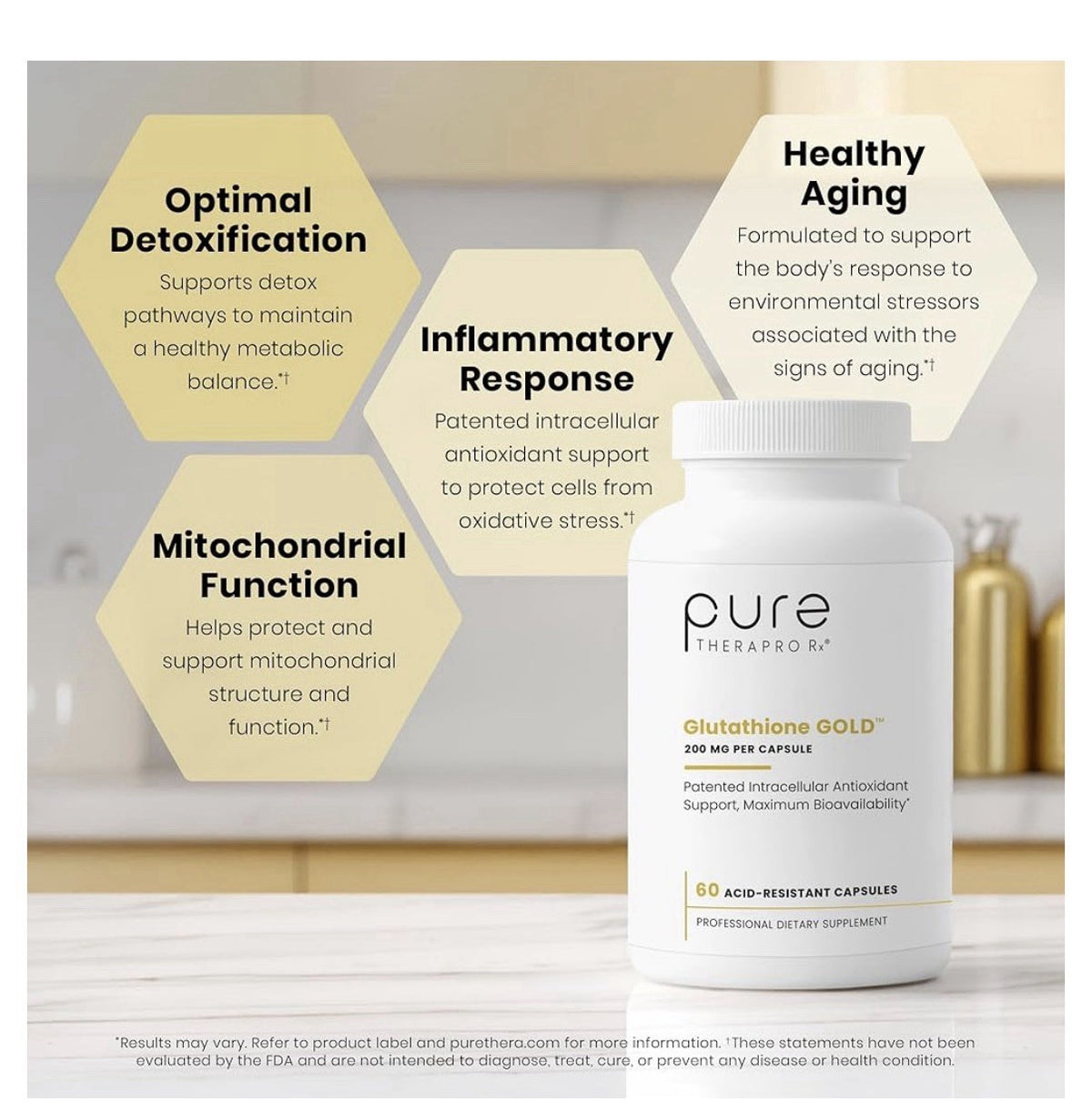 Pure Therapro Rx S-Acety!Glutathione Gold 200mg 2 MonthSupply Acid-Resistant