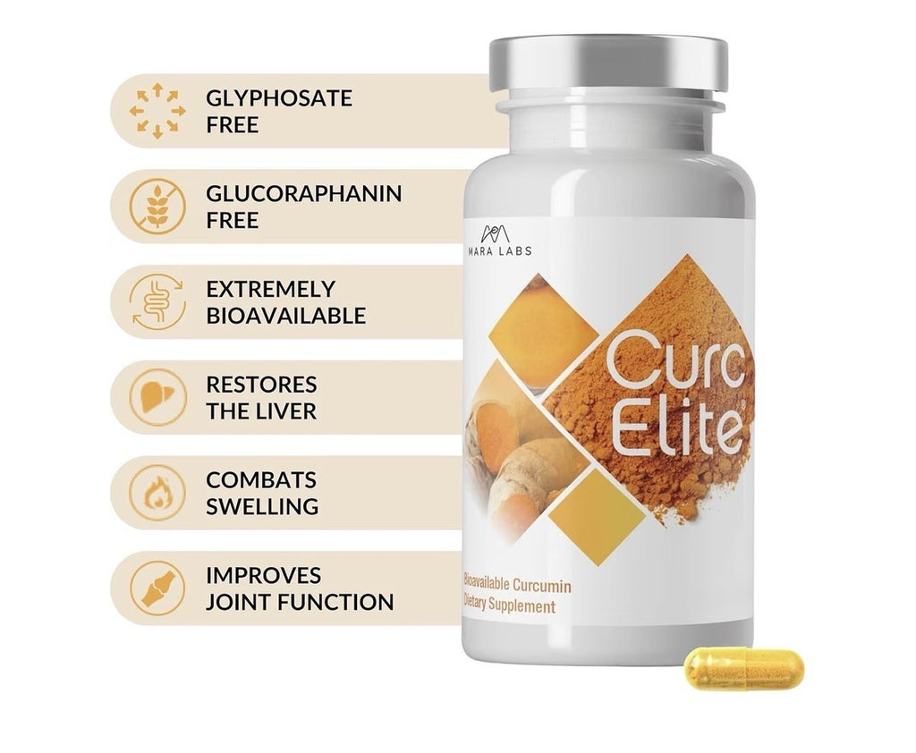 Mara Labs CurcElite Curcumin Turmeric Extract 95% Curcuminoids 30 Capsules