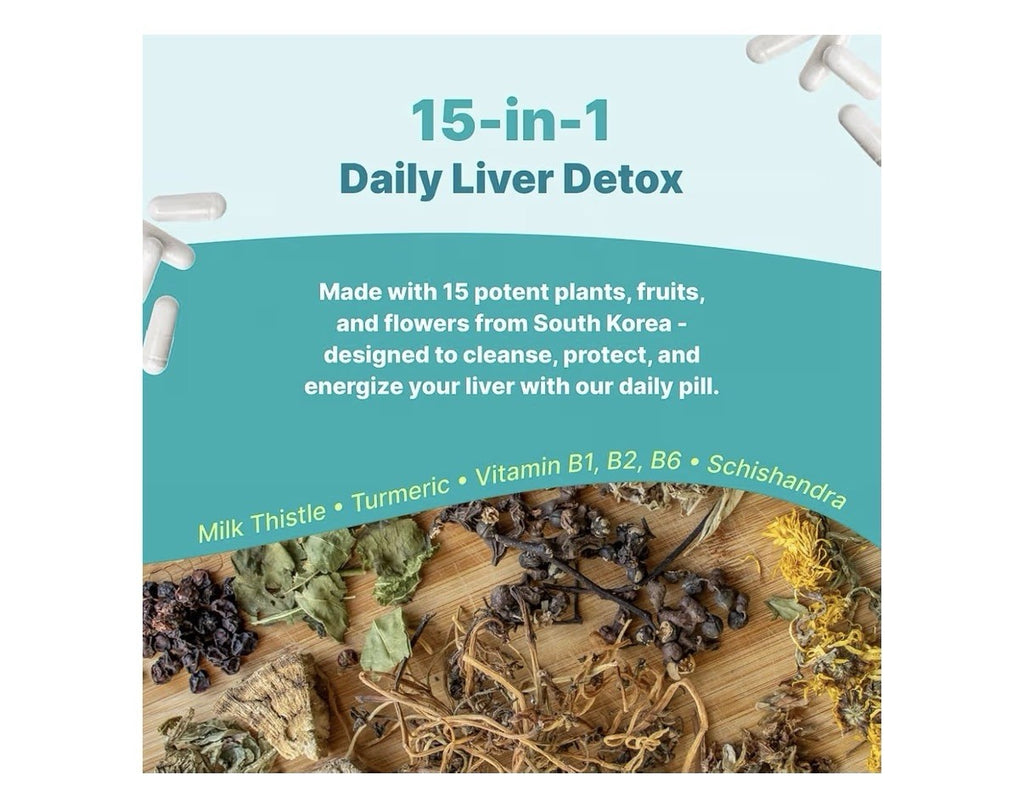 The Plug Liver Cleanse Detox Repair Milk Thistle (Silymarin), Turmeric 60Capsule