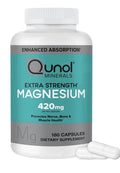 Qunol Magnesium 420mg Nerve Bone Muscle Health Cognitive Stress Response 180caps