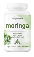 Micro Ingredients Moringa Oleifera with Supergreens 300 Capsules