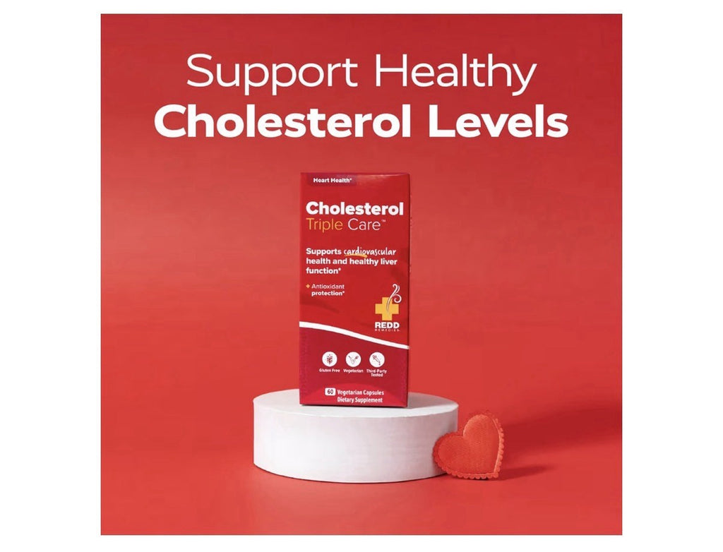 Redd Remedies Cholesterol Triple Care Cardiovascular Health Liver Function 60cap