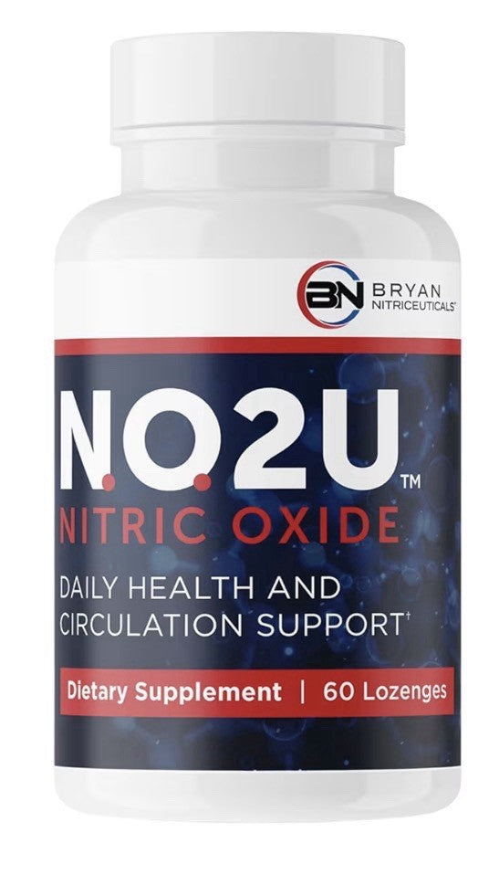 NO2U Bryan NITRICEUTICALS Natural Nitric Oxide Supplements Women, Men 60Lozenges