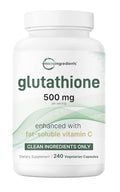 Micro Ingredients Glutathione 500mg Per Serving Clean Ingredients 240 Capsules