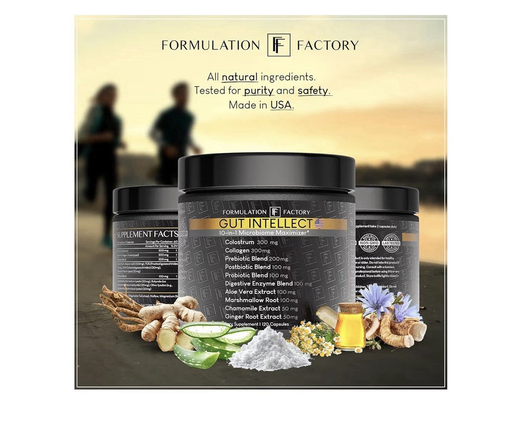 2 Pack Formulation Factory Gut Intellect 10-in-1 Microbiome Maximizer Supplement