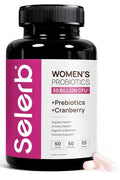 Selerb Vaginal Probiotics Prebiotics for Women 50 Billion CFU with Cranberry 60c