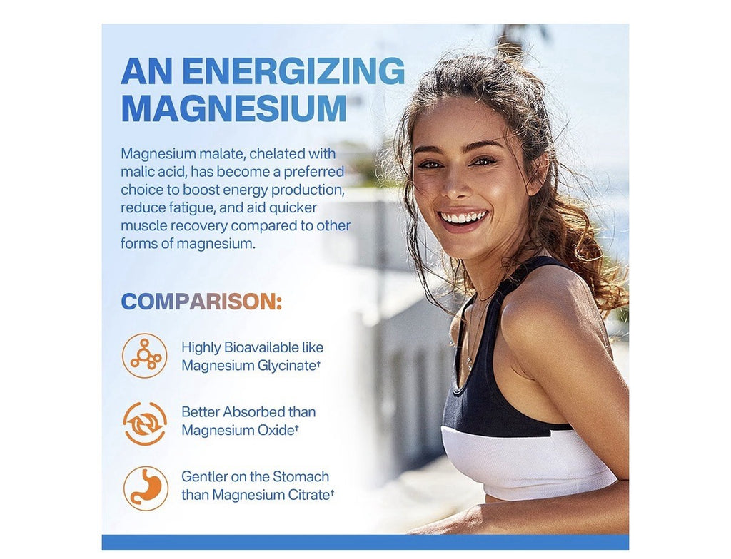 Nextdia Magnesium Malate +  Gummies for Adults Energy Muscle Support 2 Pack