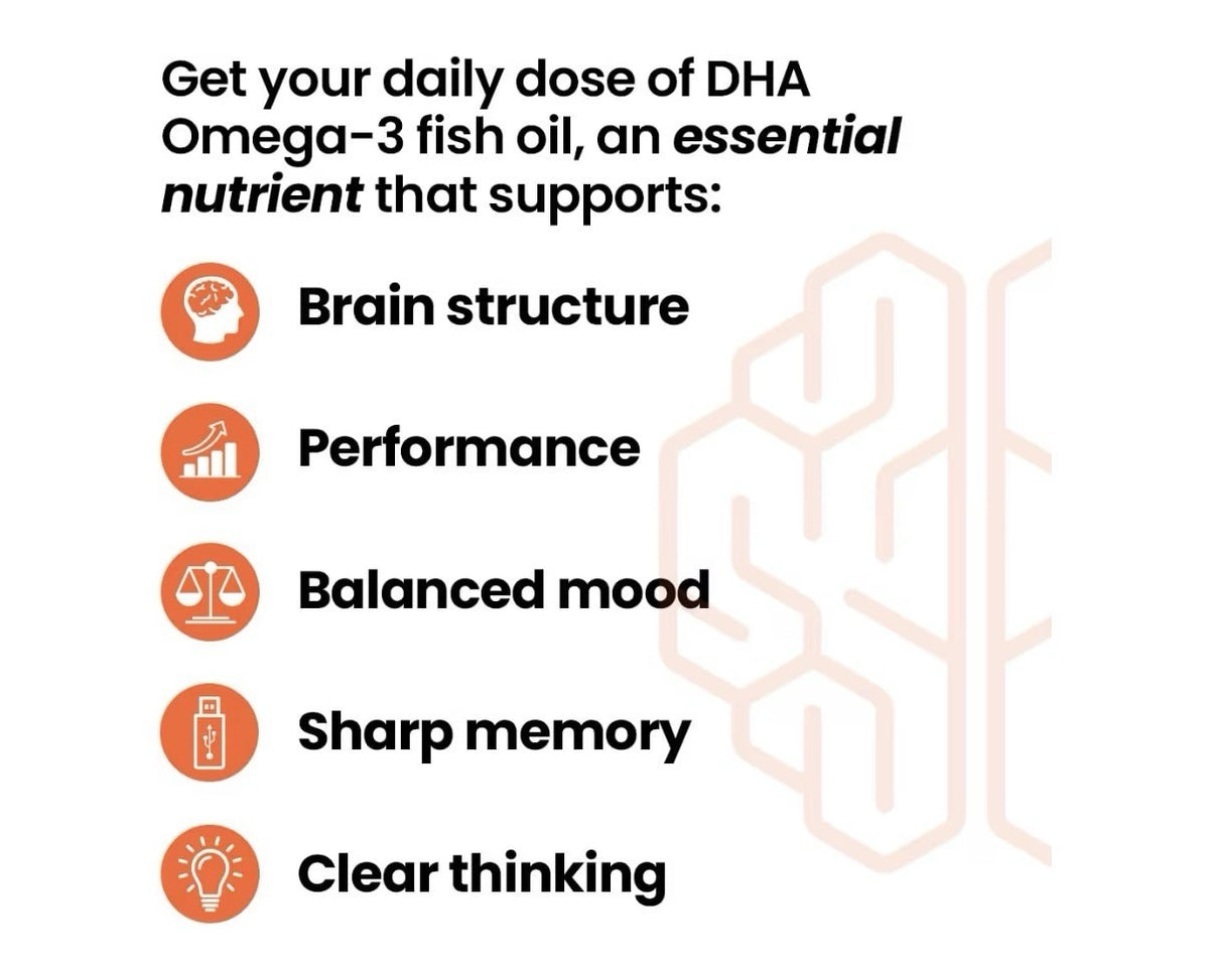LifeSeasons NeuroQ Memory DHA-400 Omega-3 Fish Oil Mental Performance 120Softgel