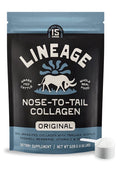Lineage Provisions Grass Fed Collagen Powder UNFLAVORED 30 Servings Unflavored