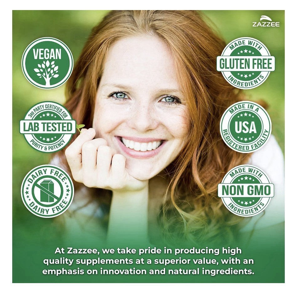 Zazzee Organic Moringa Leaf Antioxidant Rich Source of Phytonutrients 240capsule